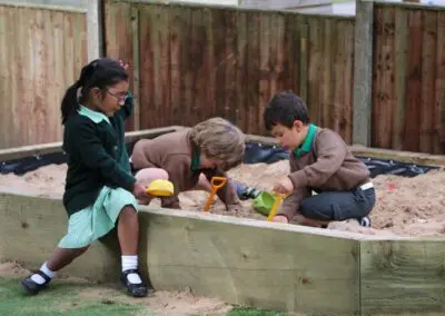 Photo of Pre-School children in the sand pit