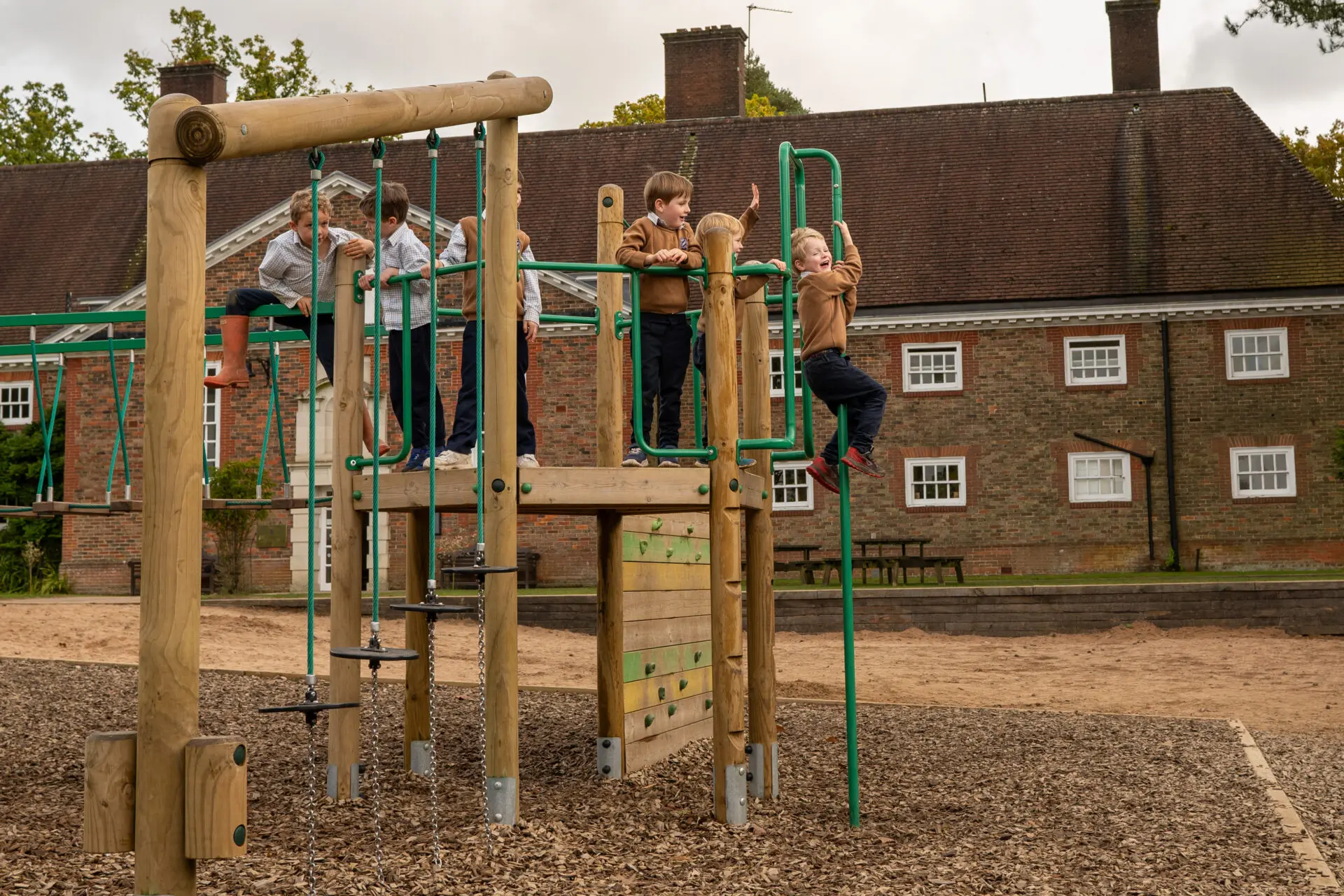 Pre-prep pupils on their lunch break Image of pre-prep pupils on their lunch break
