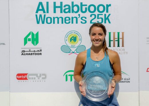 Old Amesburian Jodie Burrage ITF Womans World Tennis Tour W25 Dubai Champion & GB Women’s Team image