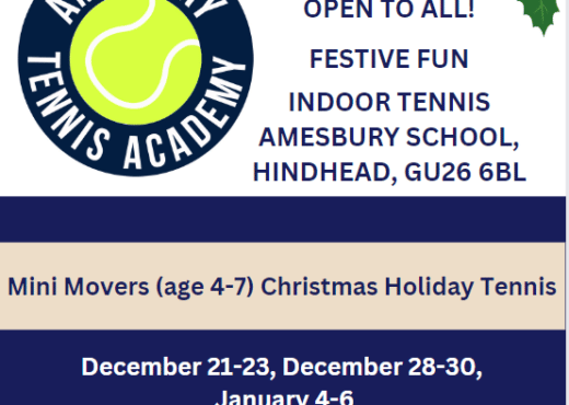 Mini Movers (age 4-6) Christmas Holiday Tennis image